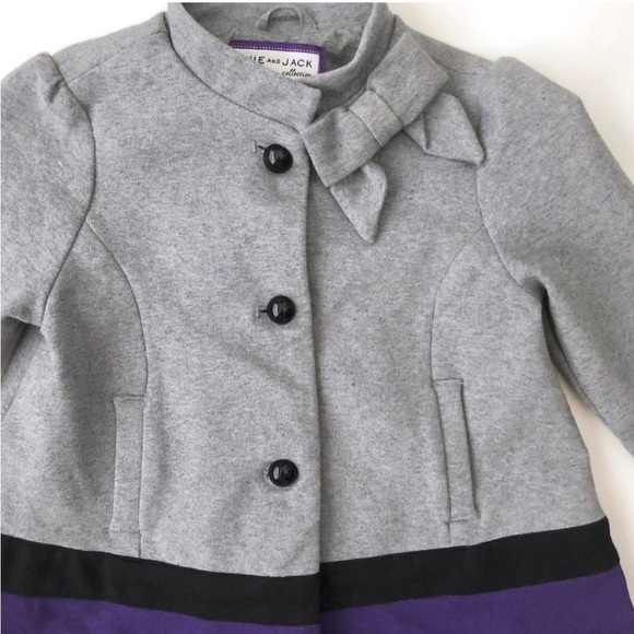 Janie and Jack Collection Pointe De Roma Pea Coat Size 12-24 Months - Picture 5 of 6